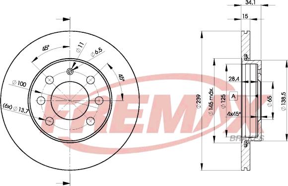 FREMAX BD-5607 - Kočioni disk www.molydon.hr