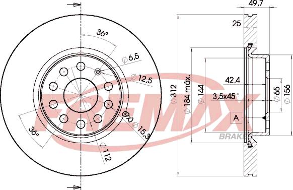 FREMAX BD-5618 - Kočioni disk www.molydon.hr