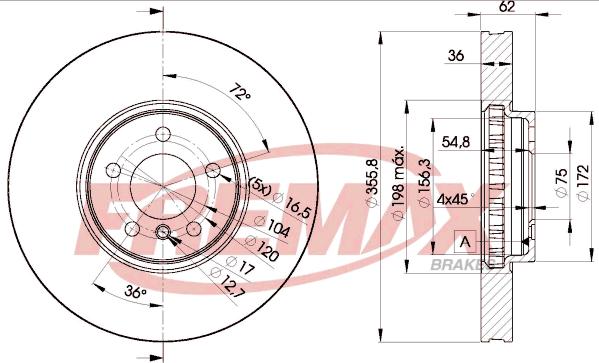 FREMAX BD-5684 - Kočioni disk www.molydon.hr