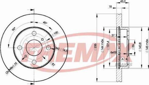 FREMAX BD-5633-KT - Kočioni disk www.molydon.hr