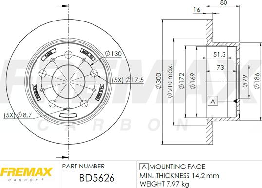 FREMAX BD-5626 - Kočioni disk www.molydon.hr