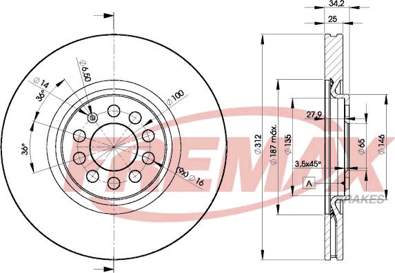 FREMAX BD-5620 - Kočioni disk www.molydon.hr