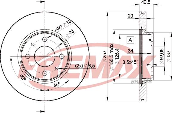 FREMAX BD-5056 - Kočioni disk www.molydon.hr