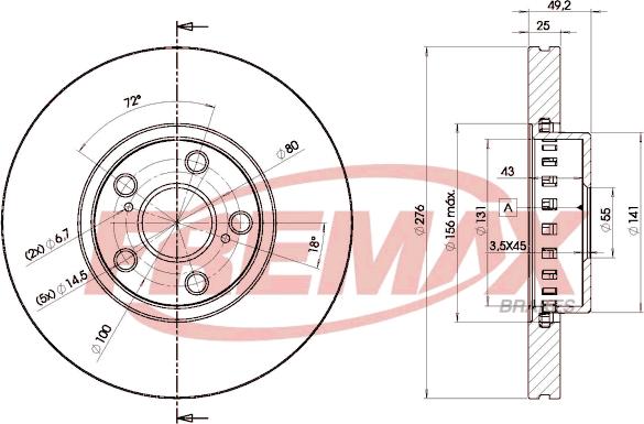 FREMAX BD-5060 - Kočioni disk www.molydon.hr