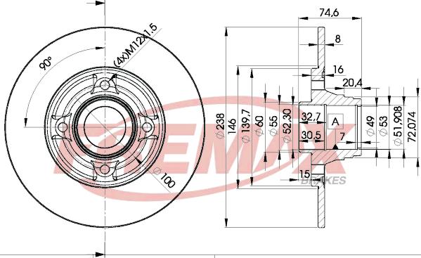 FREMAX BD-5006 - Kočioni disk www.molydon.hr