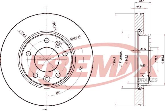 FREMAX BD-5000 - Kočioni disk www.molydon.hr