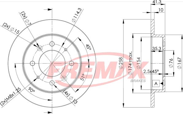 FREMAX BD-5020 - Kočioni disk www.molydon.hr