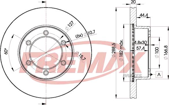 FREMAX BD-5190 - Kočioni disk www.molydon.hr