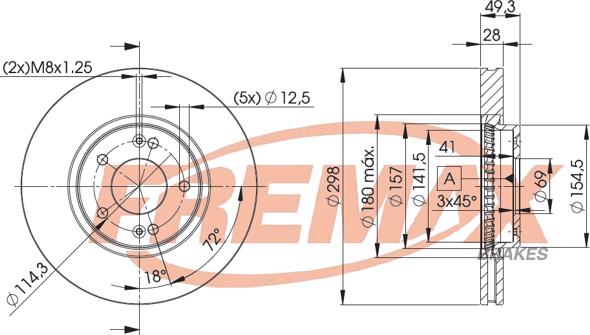 FREMAX BD-5107 - Kočioni disk www.molydon.hr