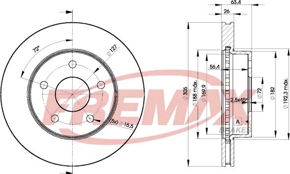 FREMAX BD-5117 - Kočioni disk www.molydon.hr