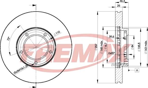 FREMAX BD-5180 - Kočioni disk www.molydon.hr