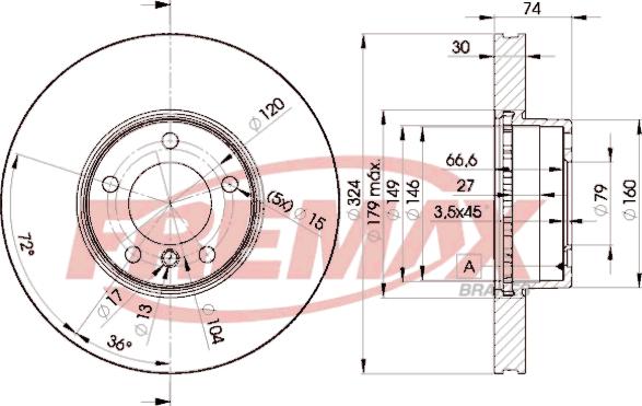 FREMAX BD-5859 - Kočioni disk www.molydon.hr