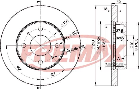 FREMAX BD-5800 - Kočioni disk www.molydon.hr