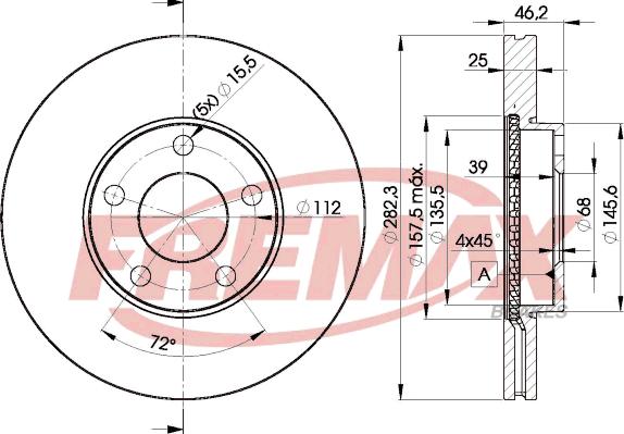 FREMAX BD-5306 - Kočioni disk www.molydon.hr