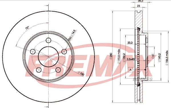 FREMAX BD-5300 - Kočioni disk www.molydon.hr