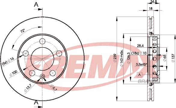 FREMAX BD-5308 - Kočioni disk www.molydon.hr