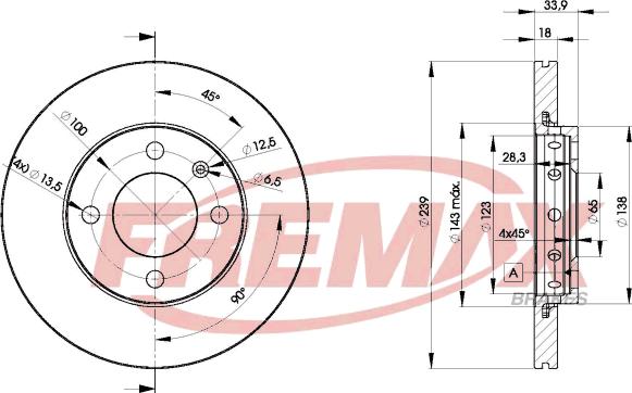 FREMAX BD-5303 - Kočioni disk www.molydon.hr