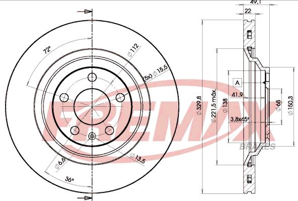 FREMAX BD-5314 - Kočioni disk www.molydon.hr