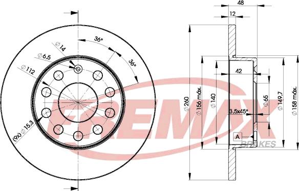 FREMAX BD-5310 - Kočioni disk www.molydon.hr