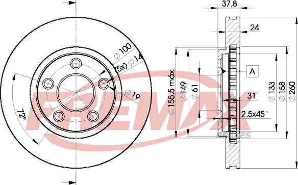 FREMAX BD-5329 - Kočioni disk www.molydon.hr