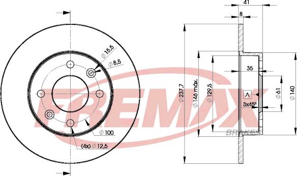 FREMAX BD-6947 - Kočioni disk www.molydon.hr