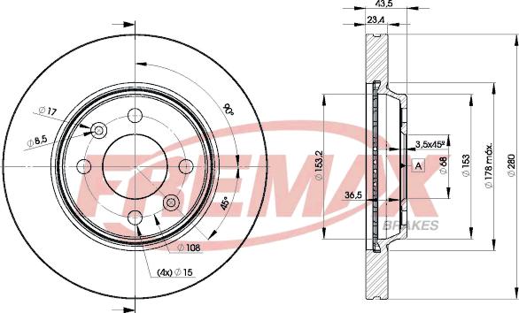 FREMAX BD-6962 - Kočioni disk www.molydon.hr