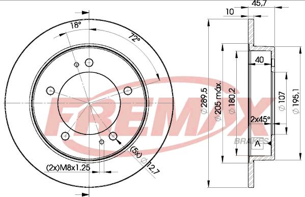 FREMAX BD-6971 - Kočioni disk www.molydon.hr