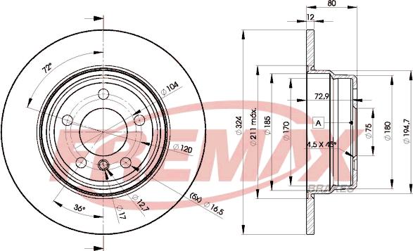 FREMAX BD-6491 - Kočioni disk www.molydon.hr