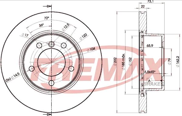 FREMAX BD-6464 - Kočioni disk www.molydon.hr