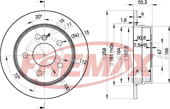 FREMAX BD-6470 - Kočioni disk www.molydon.hr