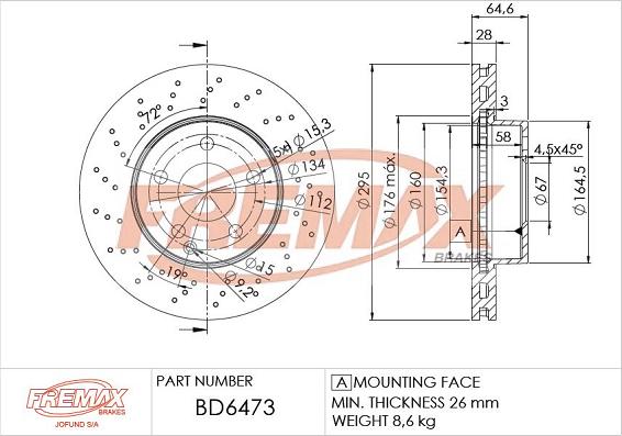 FREMAX BD-6473 - Kočioni disk www.molydon.hr