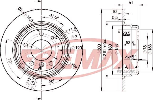 FREMAX BD-6668 - Kočioni disk www.molydon.hr