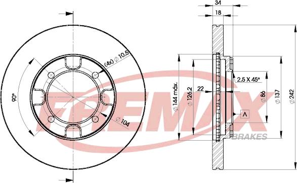 FREMAX BD-6677 - Kočioni disk www.molydon.hr