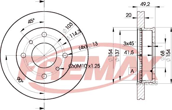 FREMAX BD-6001 - Kočioni disk www.molydon.hr