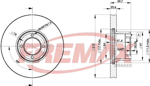 FREMAX BD-6011 - Kočioni disk www.molydon.hr