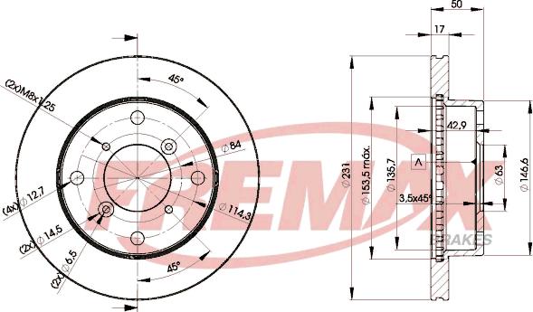 FREMAX BD-6030 - Kočioni disk www.molydon.hr