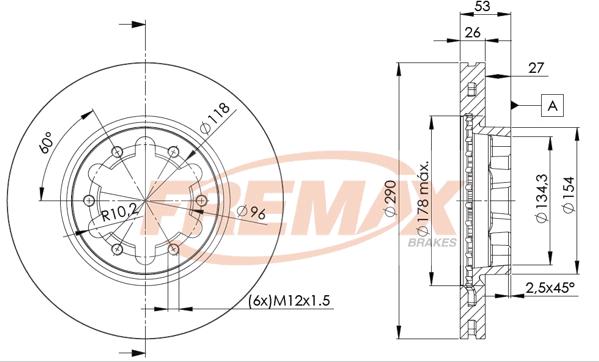 FREMAX BD-6031 - Kočioni disk www.molydon.hr