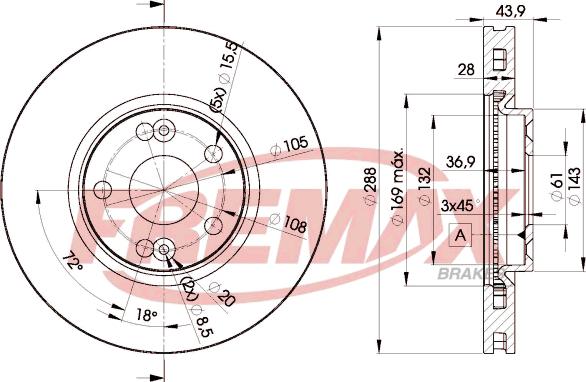 FREMAX BD-6029 - Kočioni disk www.molydon.hr