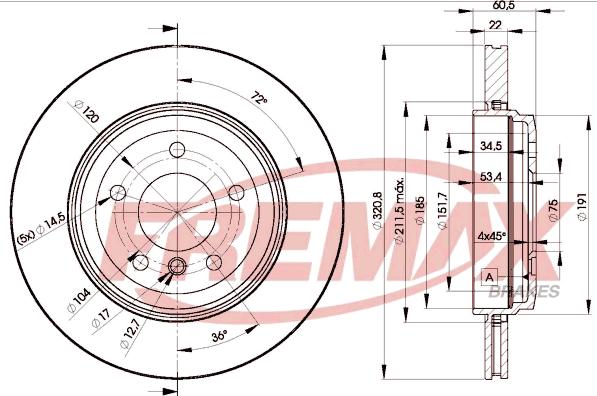 FREMAX BD-6073 - Kočioni disk www.molydon.hr