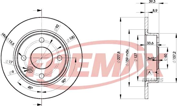 FREMAX BD-6165 - Kočioni disk www.molydon.hr