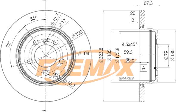 FREMAX BD-6127 - Kočioni disk www.molydon.hr