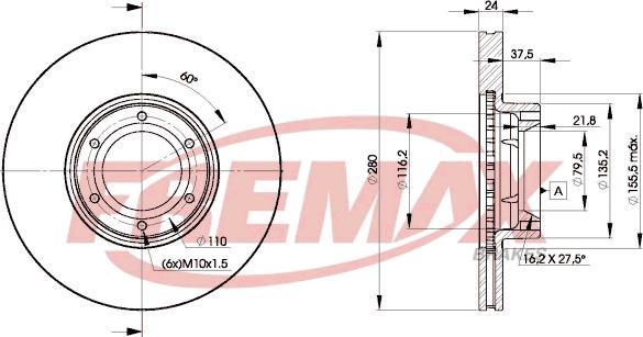 FREMAX BD-6847 - Kočioni disk www.molydon.hr