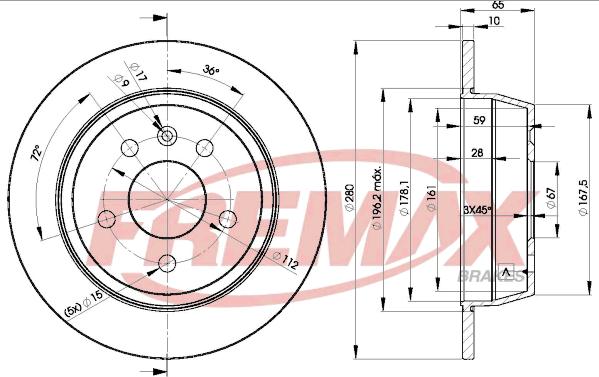 FREMAX BD-6381 - Kočioni disk www.molydon.hr