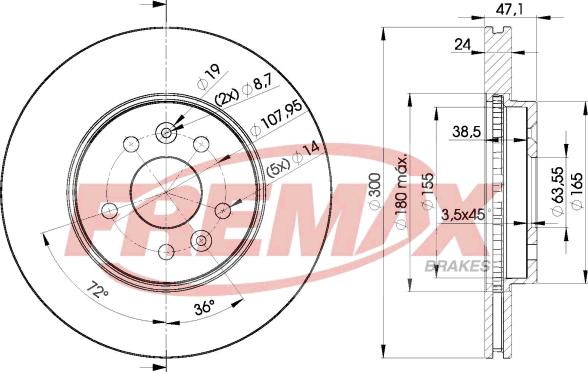 FREMAX BD-6767 - Kočioni disk www.molydon.hr