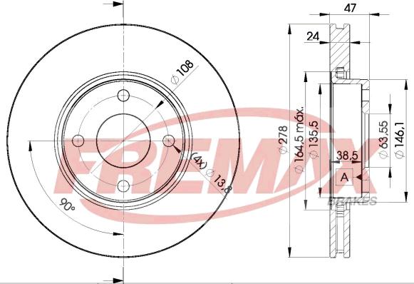 FREMAX BD-6785 - Kočioni disk www.molydon.hr