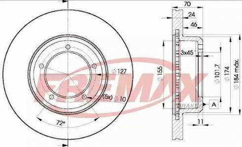 FREMAX BD-0902 - Kočioni disk www.molydon.hr