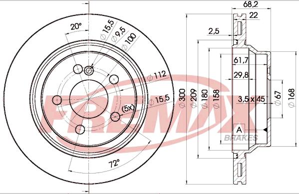 FREMAX BD-0910 - Kočioni disk www.molydon.hr