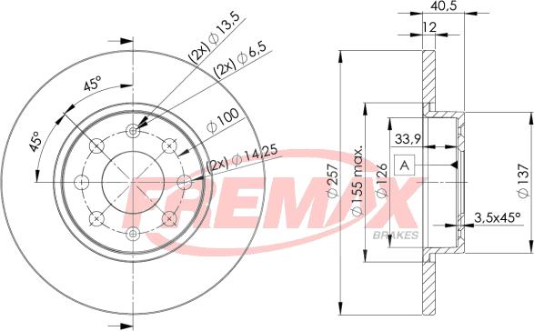 FREMAX BD-0918 - Kočioni disk www.molydon.hr