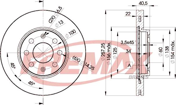 FREMAX BD-0920 - Kočioni disk www.molydon.hr