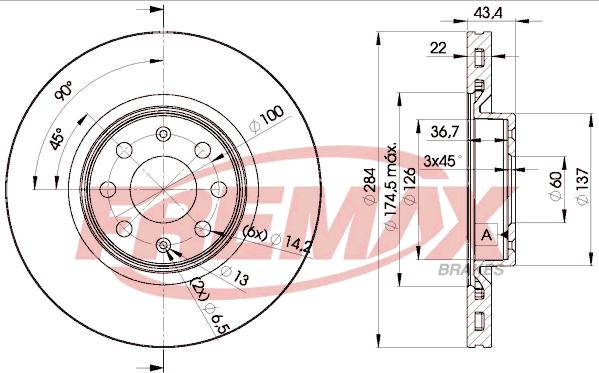 FREMAX BD-0922 - Kočioni disk www.molydon.hr